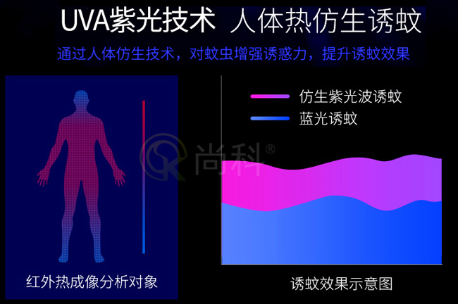 60W大功率滅蠅燈吸附式滅蠅器工作原理